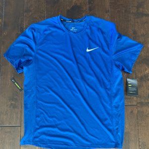 NWT Nike Mens Dry-Fit Running Shirt Blue - Size Mens XL